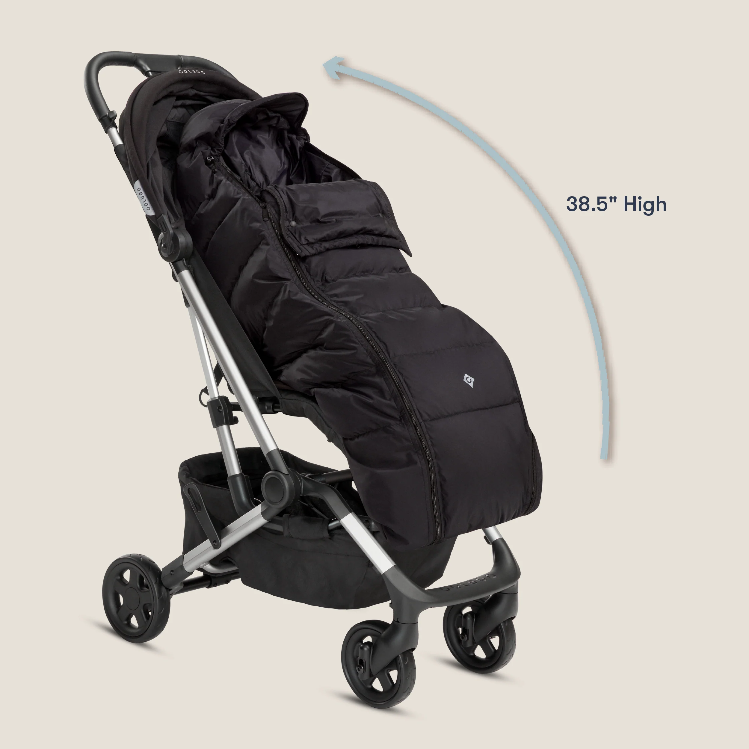 The Compact Stroller+ & Cozy Deluxe Bundle, Cool Grey - Image 13